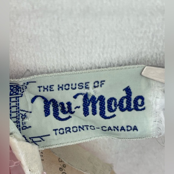 Vintage 80s NuMode Pink Floral Wrap Top Puff Sleeve Maxi Party Dress UK 12 US Sm - Picture 12 of 12